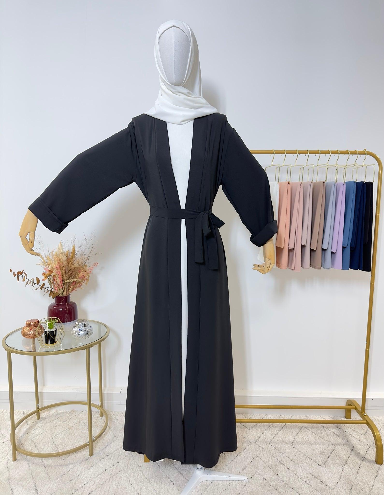 Abaya noir outlet simple