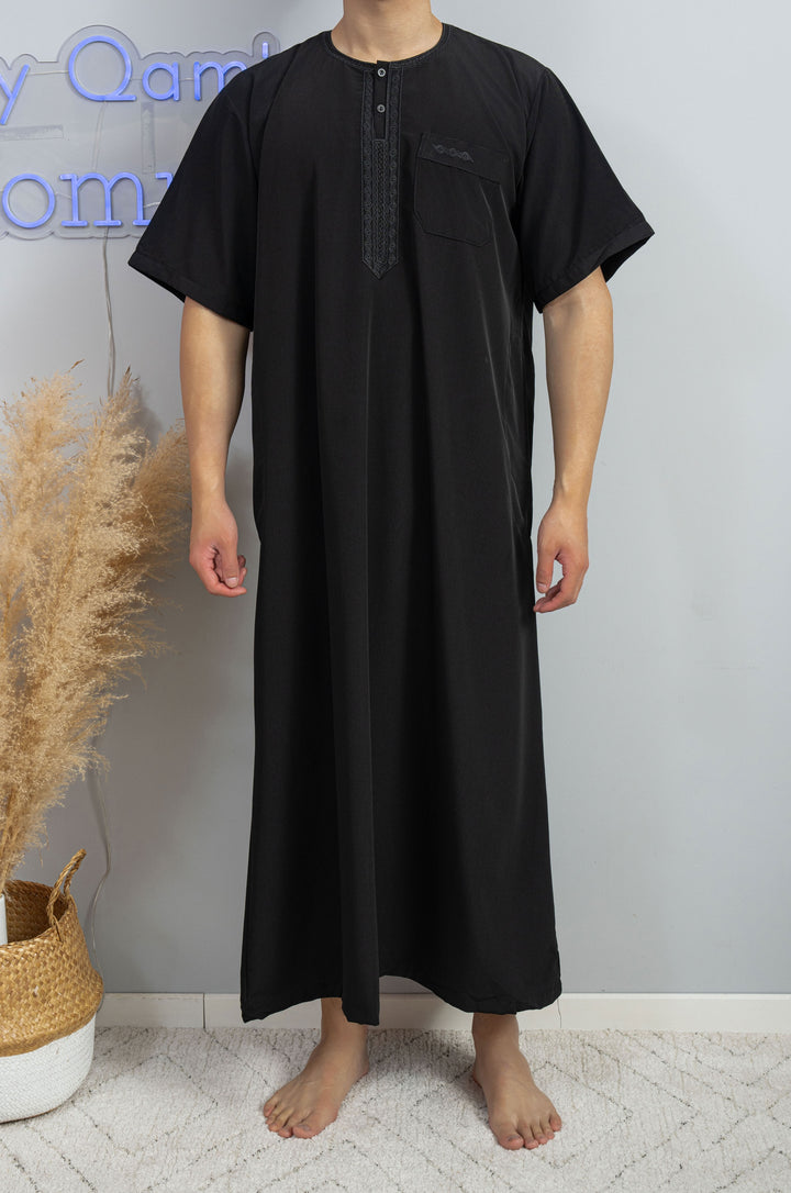 Kamees Short Sleeves - Beige - kamis - men's abaya