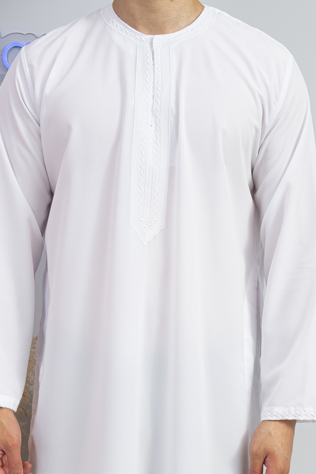 Qamis Emirati blanc Premium - Al Emad