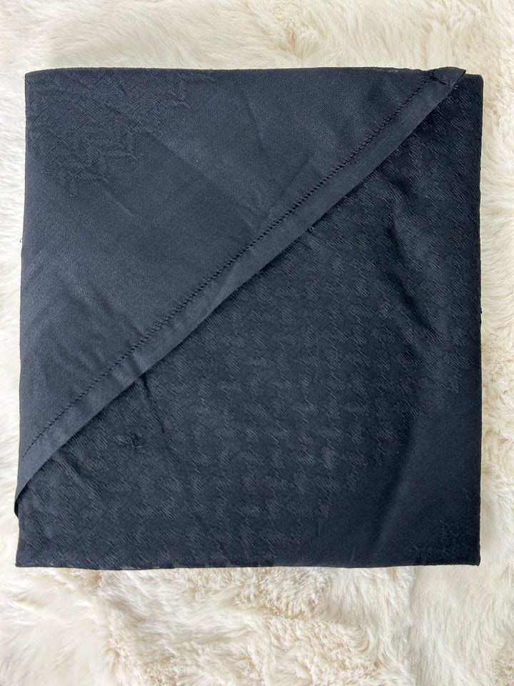 Schwarzes Keffiyeh aus 100 % Baumwolle