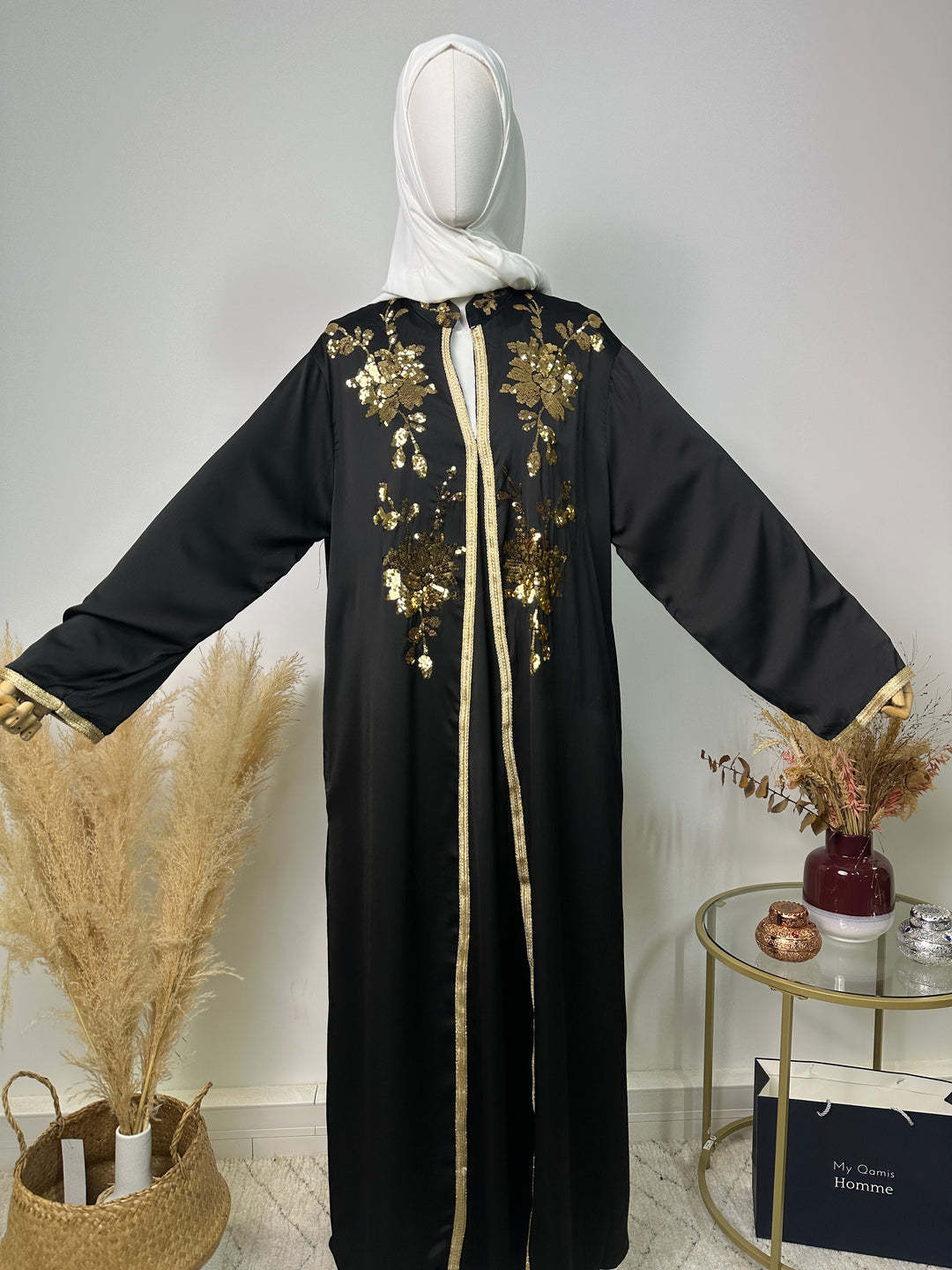 Abaya Halima - Luxury Collection - Abaya haut de gamme - Noir