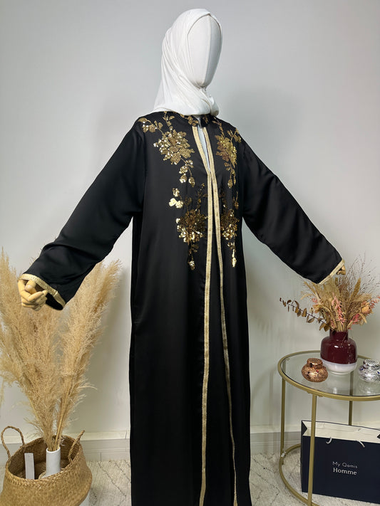 Abaya Halima - Luxury Collection - Abaya haut de gamme - Noir