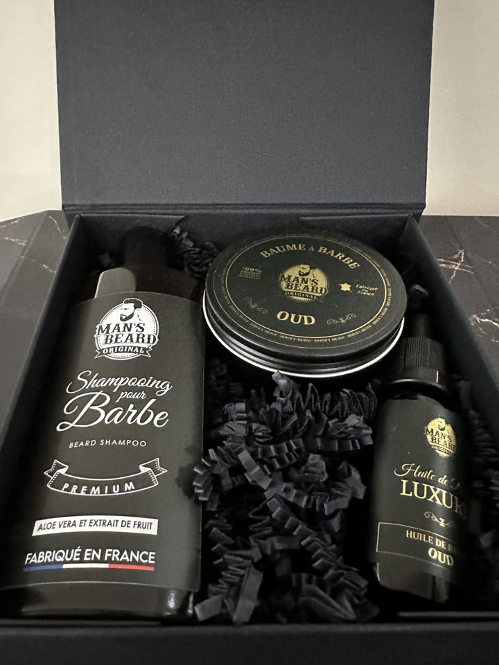 Coffret de soins pour barbe Luxury - Oud