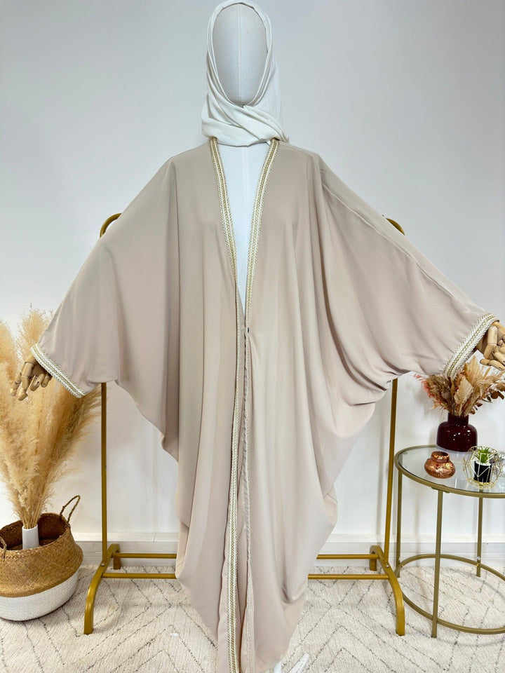 Abaya Kimono 1 pièce - Anna - Beige - My Qamis Homme