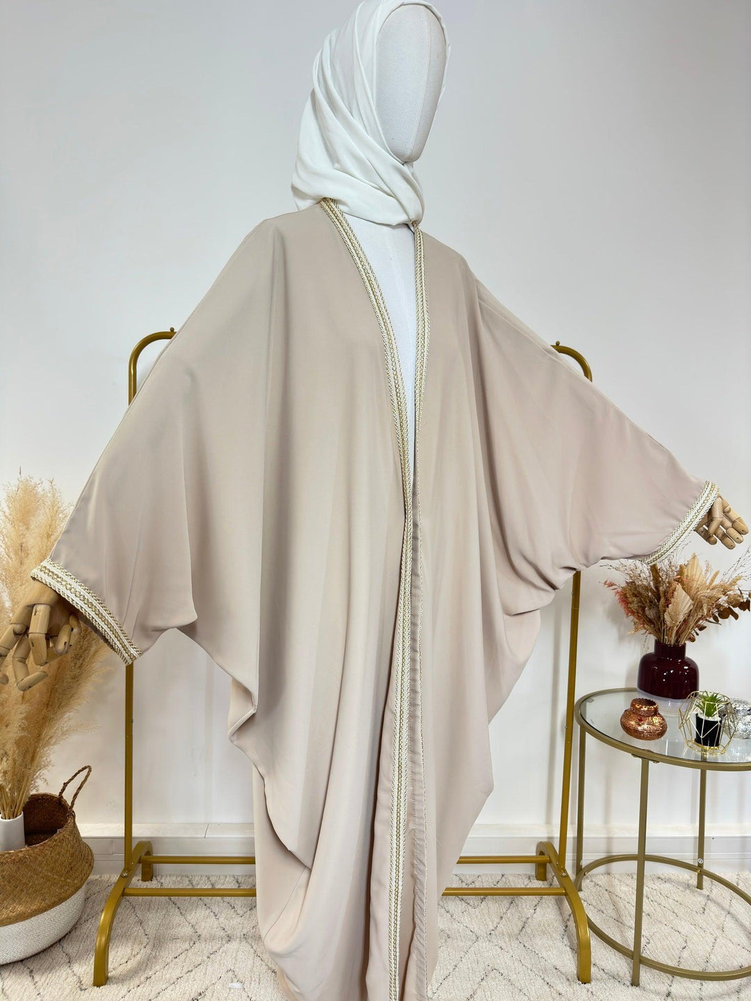 Abaya Kimono 1 pièce - Anna - Beige - My Qamis Homme