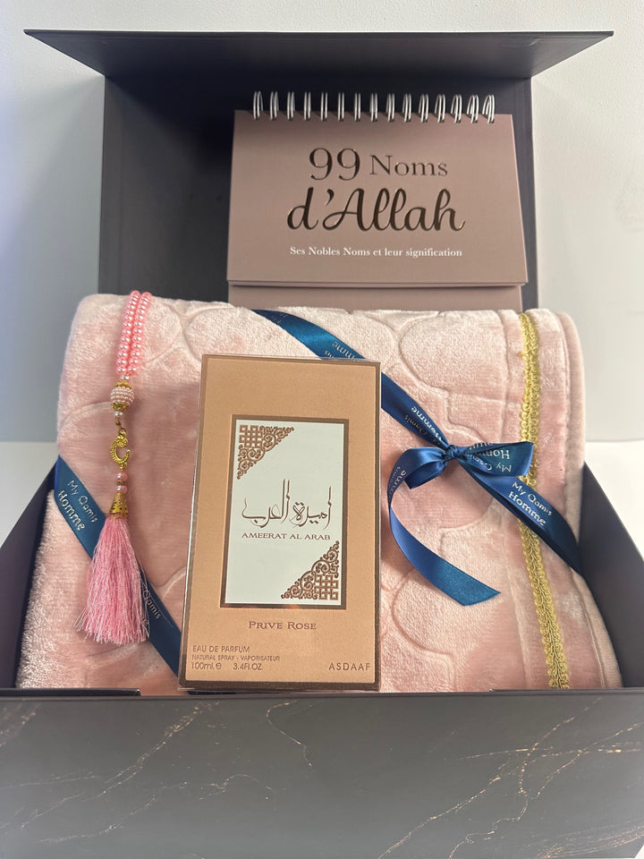 Coffret tapis de prière pour femme