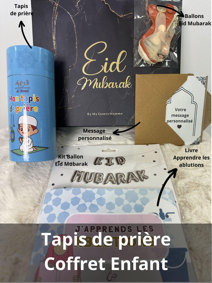 Coffret enfant à offrir - Tapis de prière - Garçon - My Qamis Homme