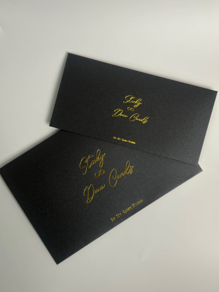 Envelope doua cards noir