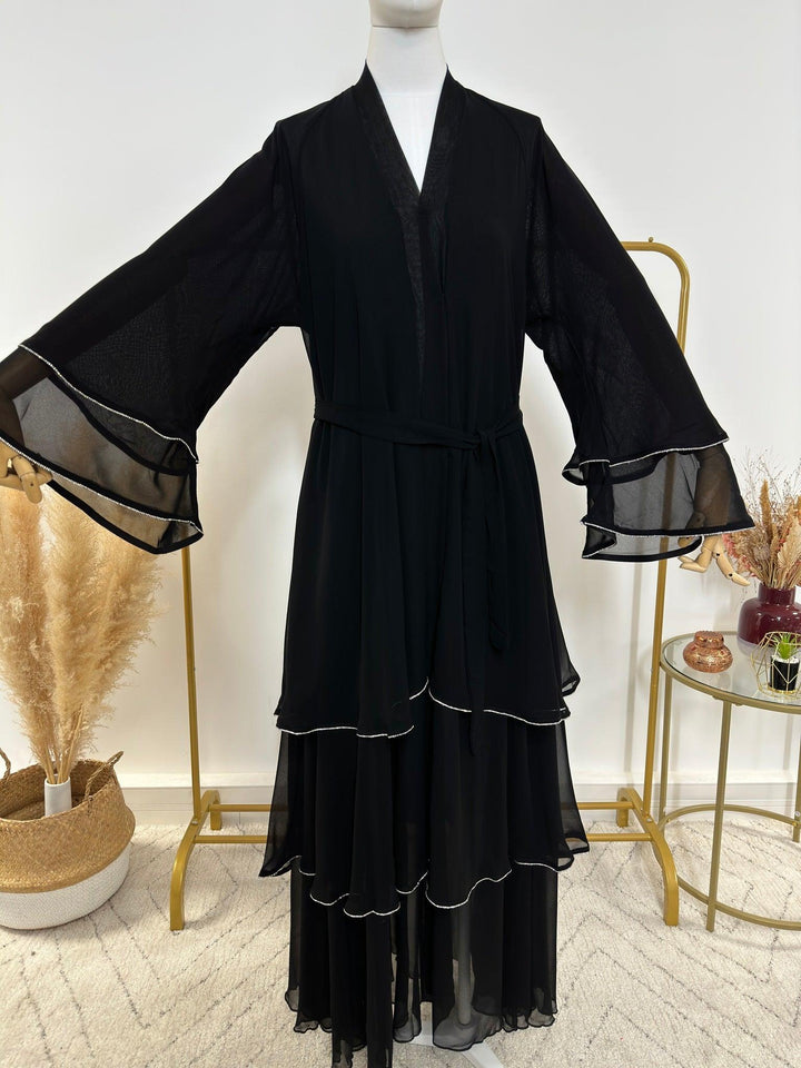 Ensemble Abaya Amira avec Hijab - Noir - Made in UAE - My Qamis Homme