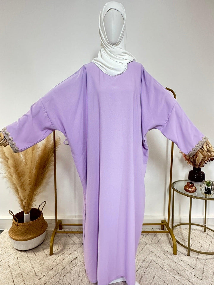 Ensemble Abaya Kimono 2 pièces - Naila - Lilas - My Qamis Homme