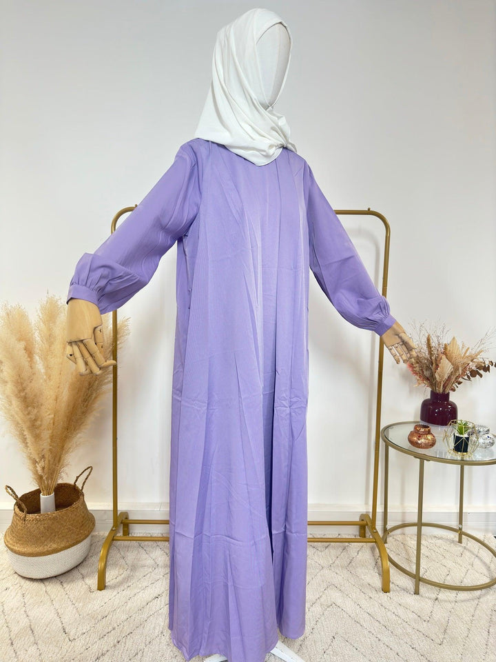 Ensemble Abaya Kimono 2 pièces - Widad - Lilas - My Qamis Homme