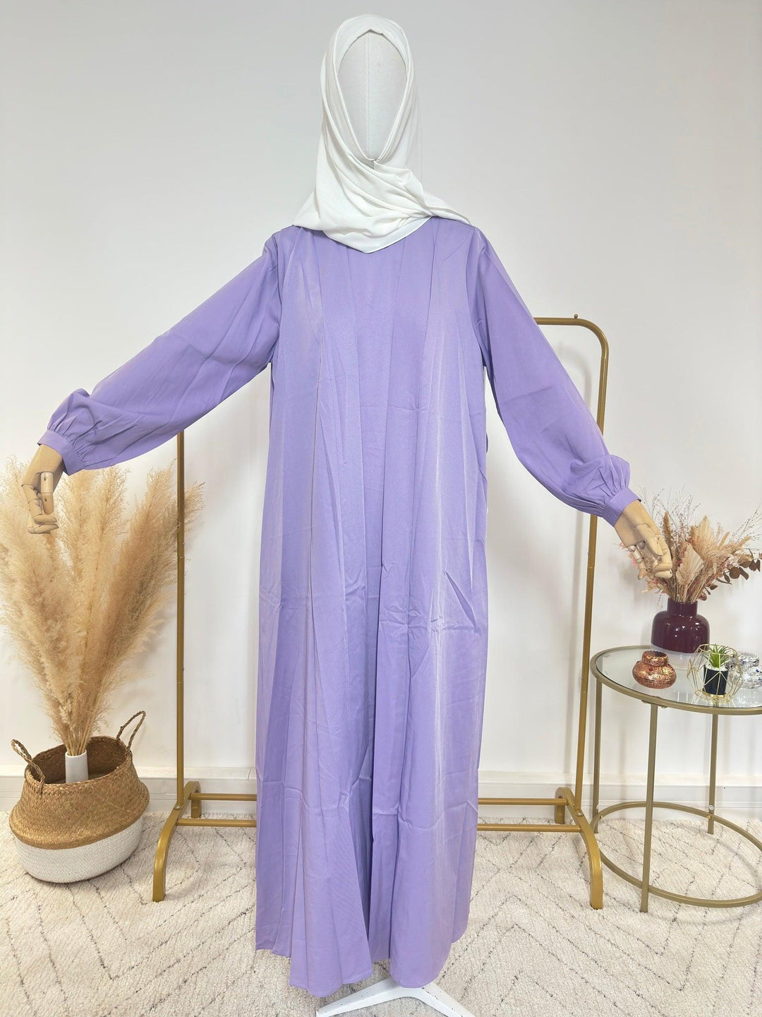 Ensemble Abaya Kimono 2 pièces - Widad - Lilas - My Qamis Homme