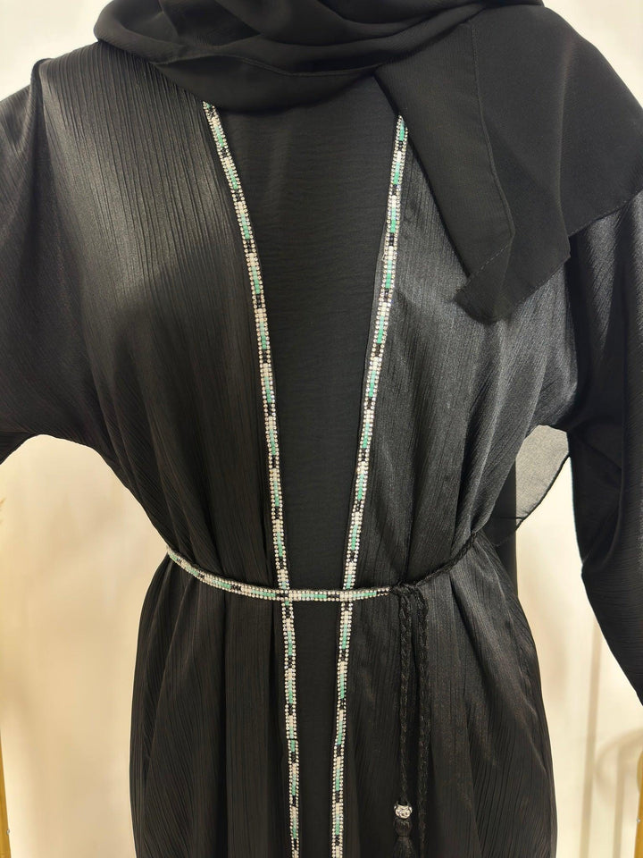 Ensemble Abaya Samar avec Hijab - Noir - Made in UAE - My Qamis Homme