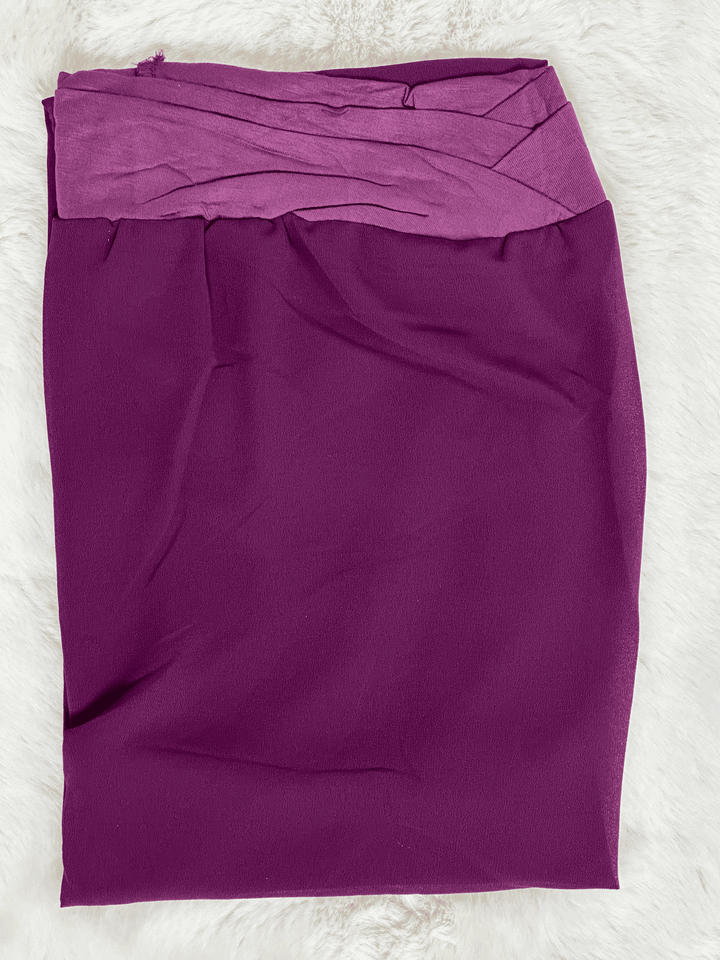 Hijab Mousseline - Hijab à enfiler avec bonnet croisé intégré - Violet - My Qamis Homme