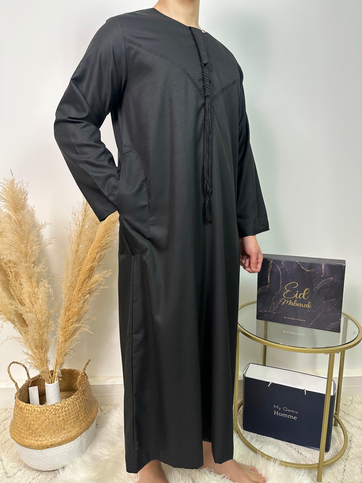 Qamis Dubai - Noir - Al Emad - My Qamis Homme