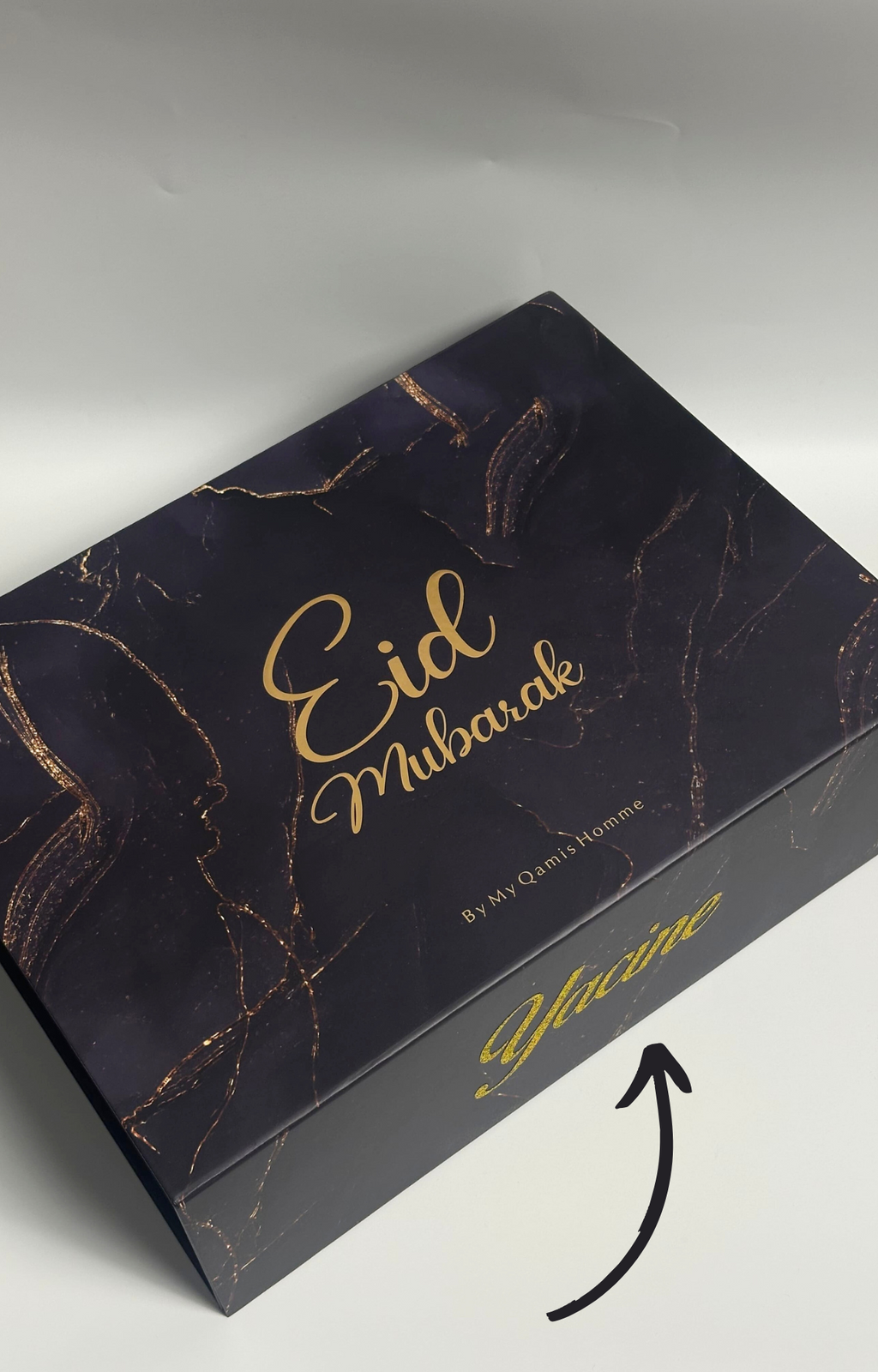 Personaliseret Eïd Mubarak Gift Box + taske ( + € 10)