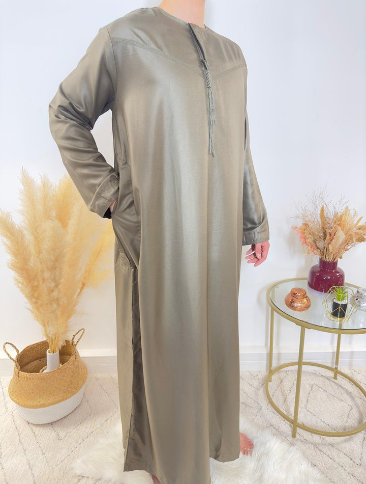 Qamis Emirati - Vert Kaki - Qamis Dubai - My Qamis Homme