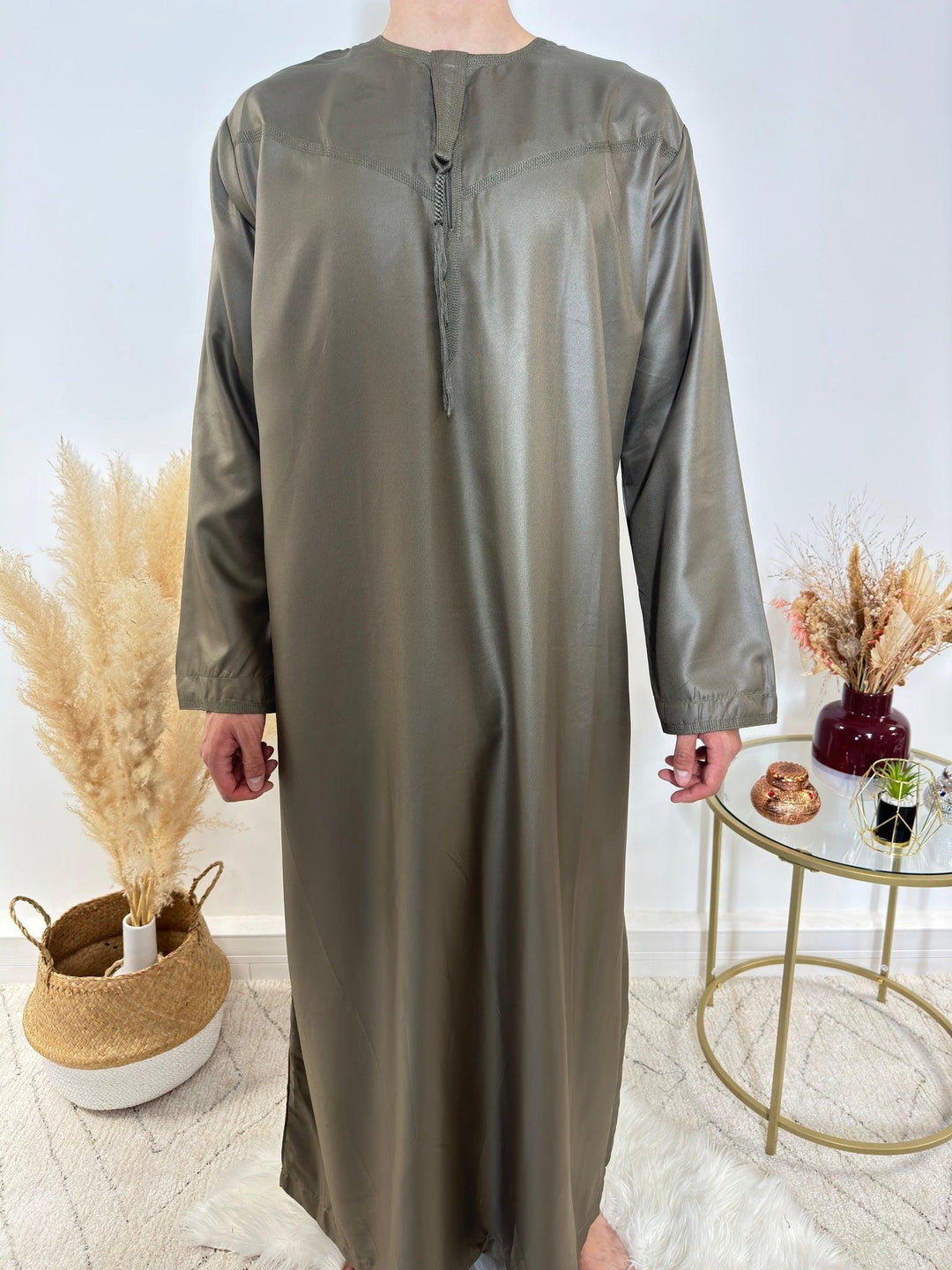 Qamis Emirati - Vert Kaki - Qamis Dubai - My Qamis Homme