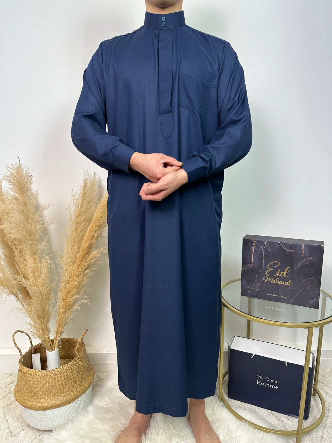 Qamis Saoudien - Bleu Marine - Al Emad - My Qamis Homme