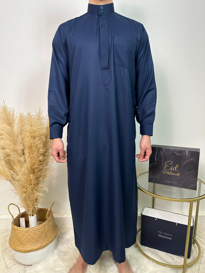 Qamis Saoudien - Bleu Marine - Al Emad - My Qamis Homme