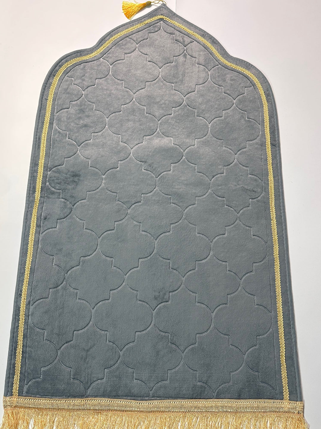 Tapis de prière en forme de dome gris