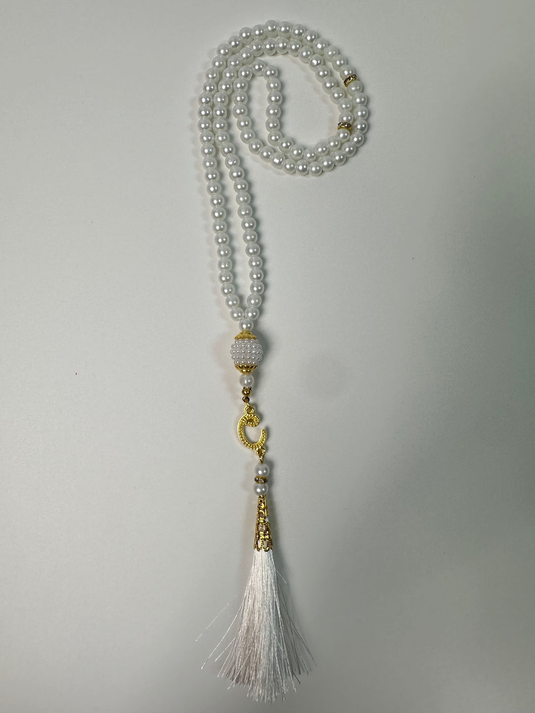 Tasbih blanc chapelet islamique pour musulman