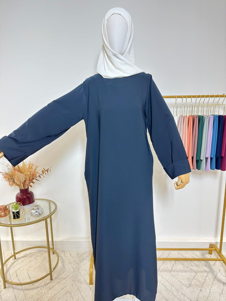 Abaya simple Leila - Bleu Marine - My Qamis Homme