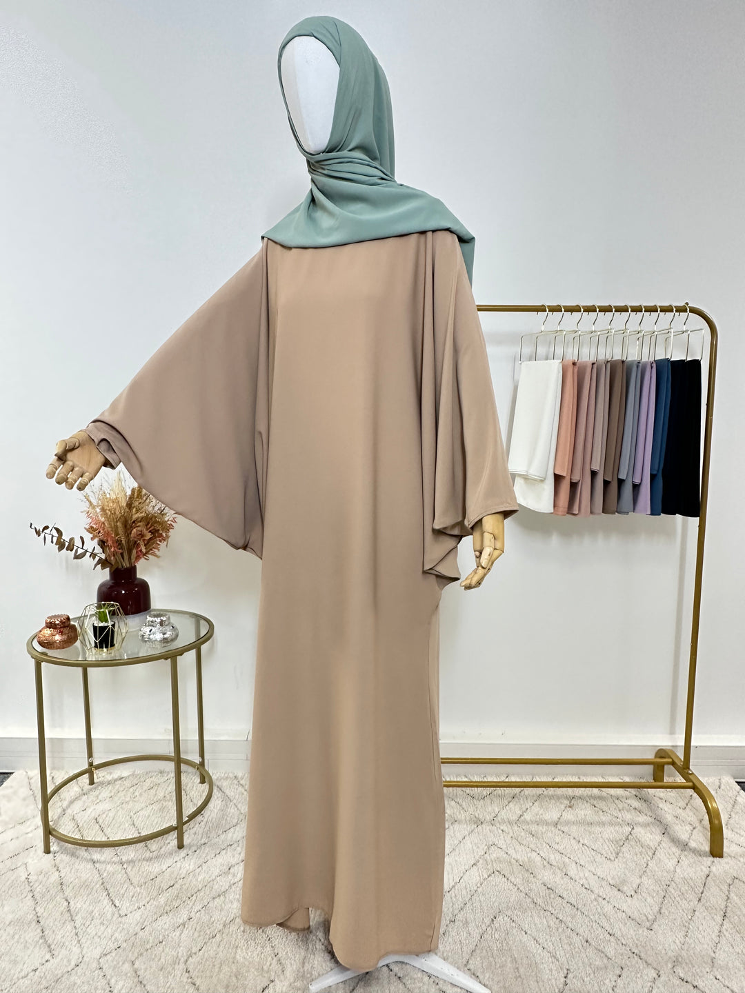 Abaya simple Soraya - Taupe - My Qamis Homme