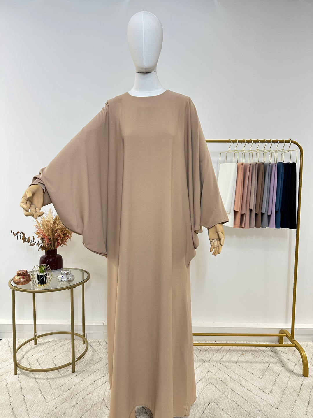 Abaya simple Soraya - Taupe - My Qamis Homme