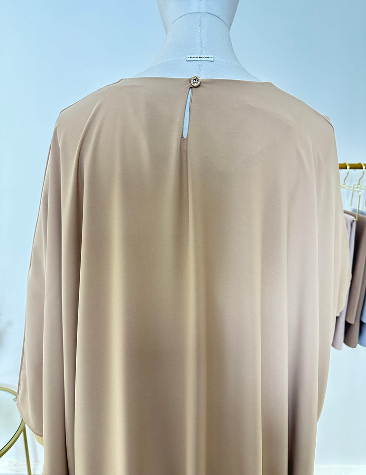 Abaya simple Soraya - Taupe - My Qamis Homme