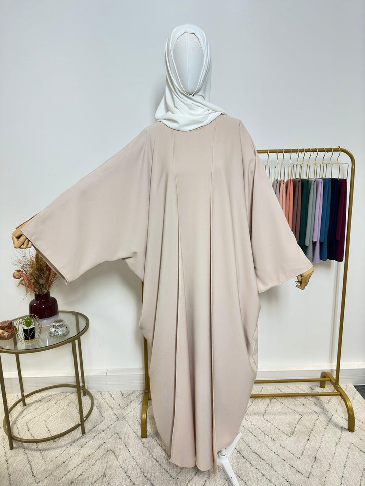 Ensemble Abaya Kimono 2 pièces - Léna - Beige - My Qamis Homme