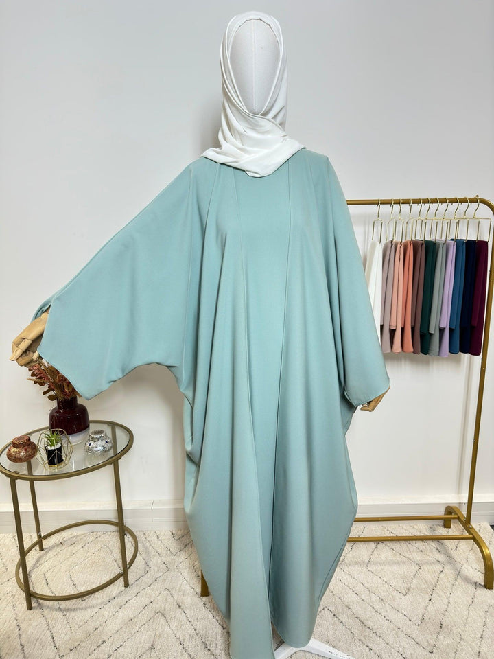 Ensemble Abaya Kimono 2 pièces - Léna - Bleu Turquoise - My Qamis Homme