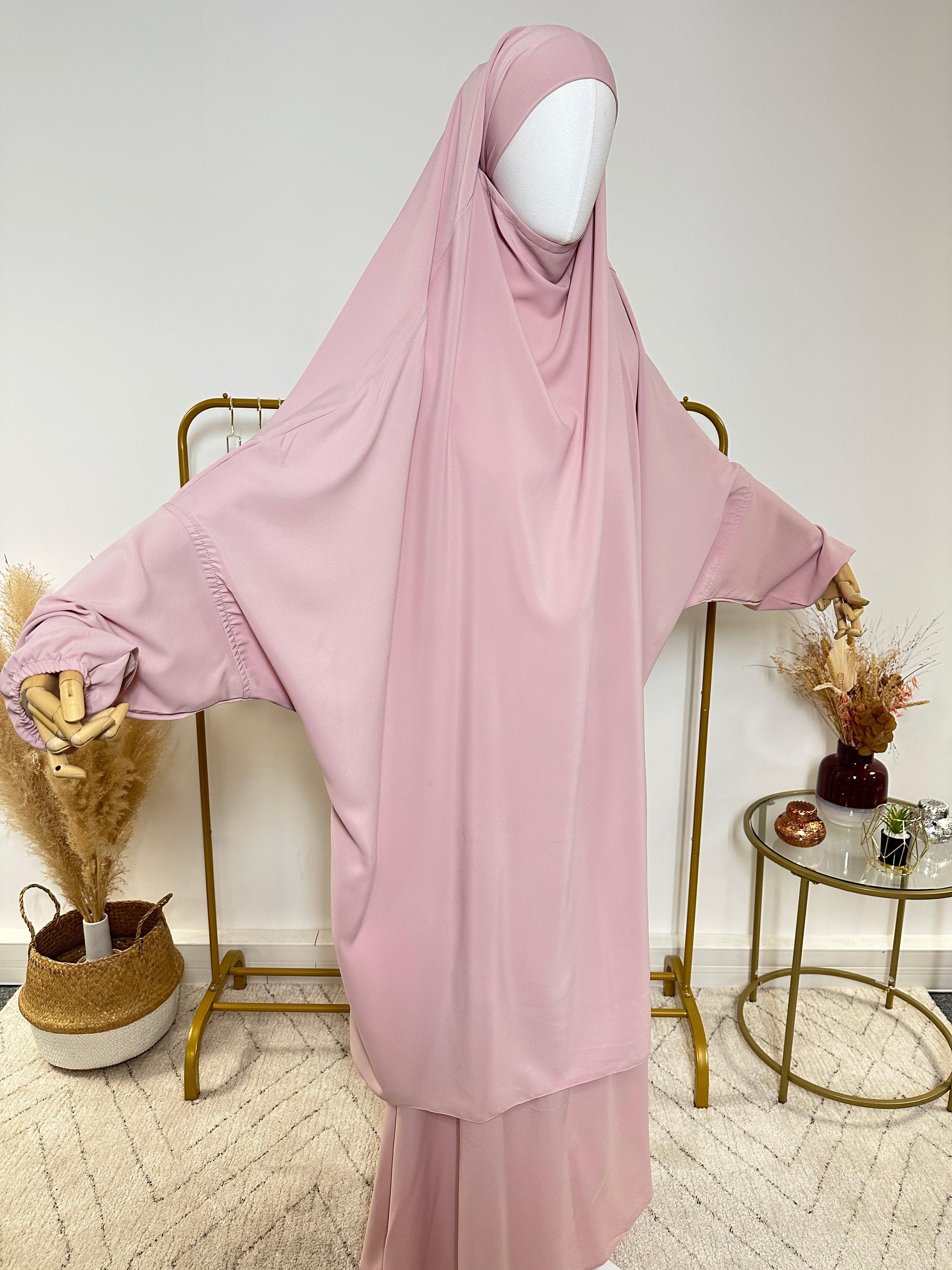 Jilbab Skirt Set Medina Silk Jilbab Powder pink