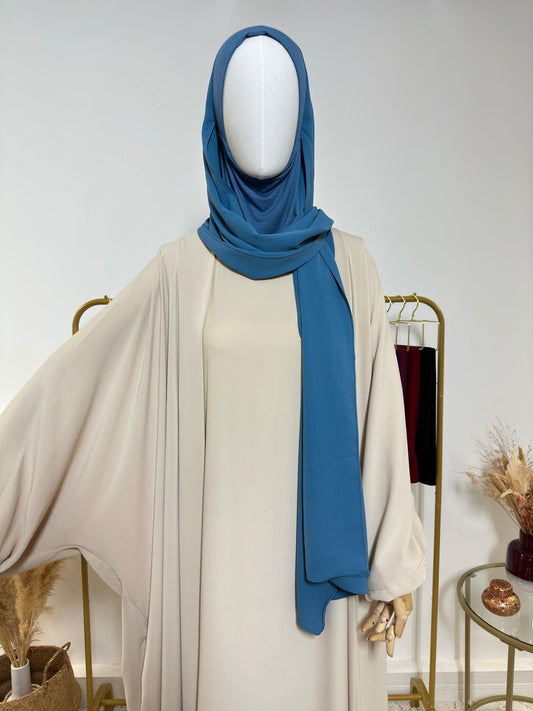 Hijab cagoule à enfiler - Bleu Turquoise - My Qamis Homme