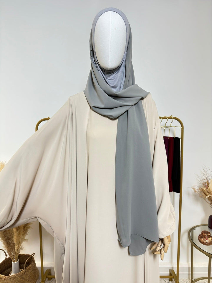 Hijab cagoule à enfiler - Gris - My Qamis Homme