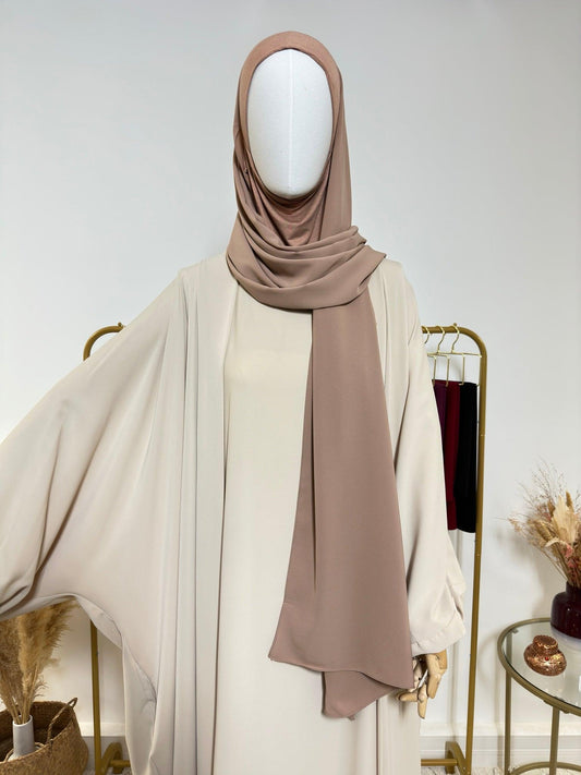 Hijab cagoule à enfiler - Marron 3 / Taupe - My Qamis Homme