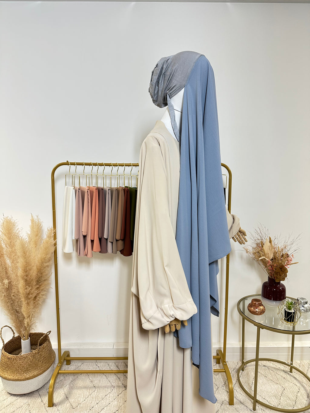 Hijab Jersey Premium - Hijab à enfiler - Bleu - My Qamis Homme